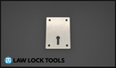 MORTICE LOCK ESCUTCHEON PLATE 5 PACK