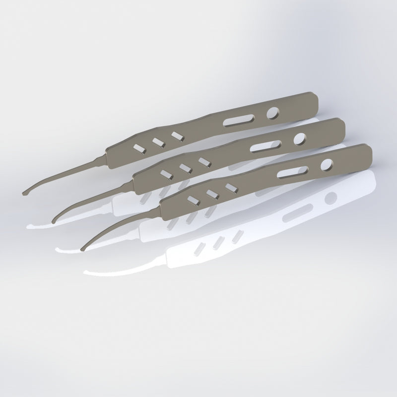 3-TEILIGES REACH- UND CURVE-PICK-SET PRO 0,5 MM