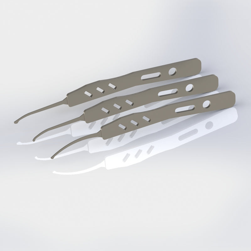 3 PIECE HYBRID PICK SET 0.6MM